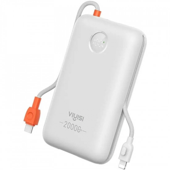 Універсальна мобільна батарея Viyisi G2068 20000mAh 30W White (X0020VJ17D)