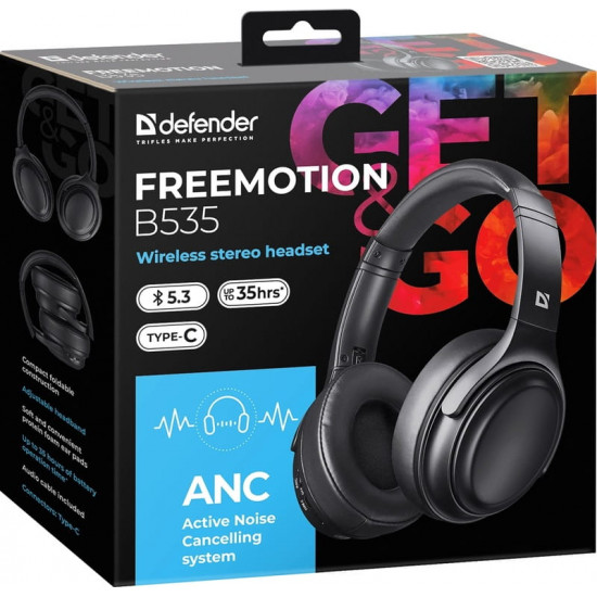 Bluetooth-гарнітура Defender FreeMotion B535 Black (63535)