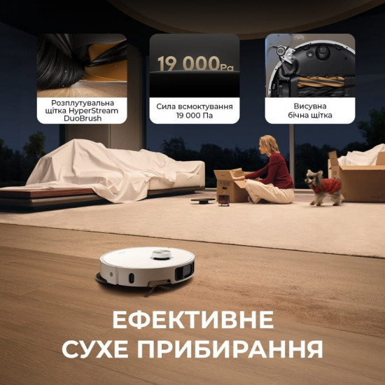 Робот-пилосос Dreame Bot L40s Pro Ultra White (RLL74CE-Wh)