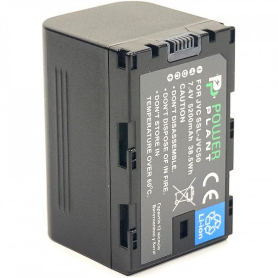 Акумулятор PowerPlant JVC SSL-JVC50 5200mAh (CB970056)