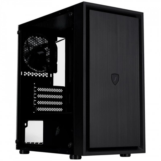 Корпус 1stPlayer B5-M-BK-3F Black без БЖ