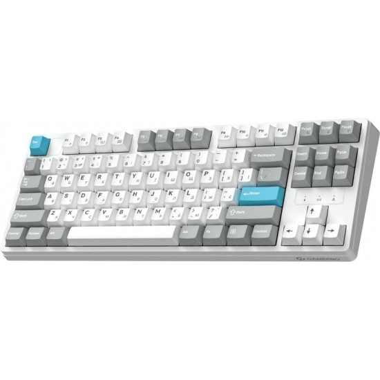 Клавіатура бездротова GamePro Asgard Ragnar Keychron Super Red Switch White (MK285WH)