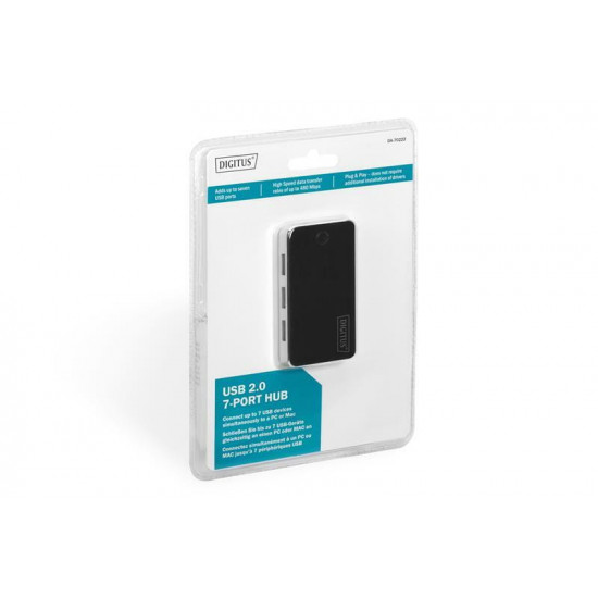 Концентратор USB 2.0 Digitus, 7xUSB 2.0 (DA-70222)