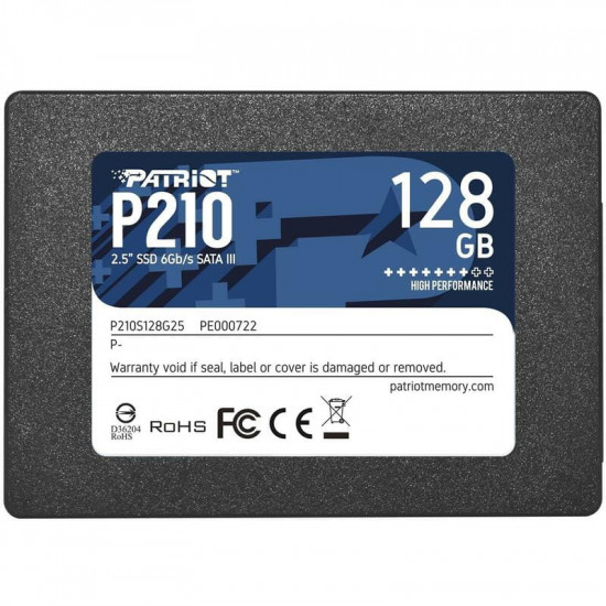 Накопичувач SSD  128GB Patriot P210 2.5" SATAIII TLC (P210S128G25)