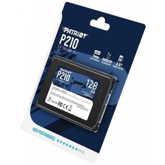 Накопичувач SSD  128GB Patriot P210 2.5" SATAIII TLC (P210S128G25)