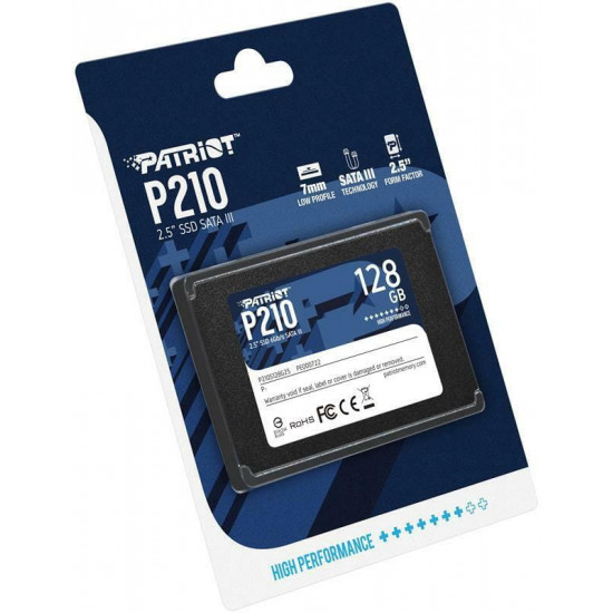 Накопичувач SSD  128GB Patriot P210 2.5" SATAIII TLC (P210S128G25)