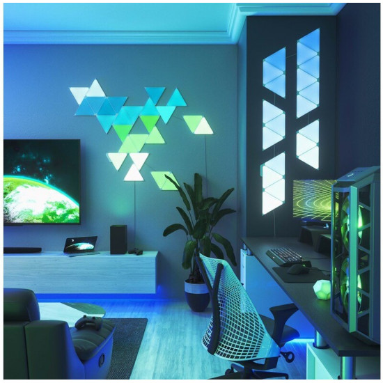 Додаткові панелі Nanoleaf Shapes Triangles Expansion Pack Apple HomeKit, 3 шт. (NL47-0001TW-3PK)