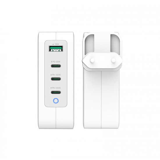 Мережевий зарядний пристрій J5create GaN USB-C 130W White (JUP43130E-EN)