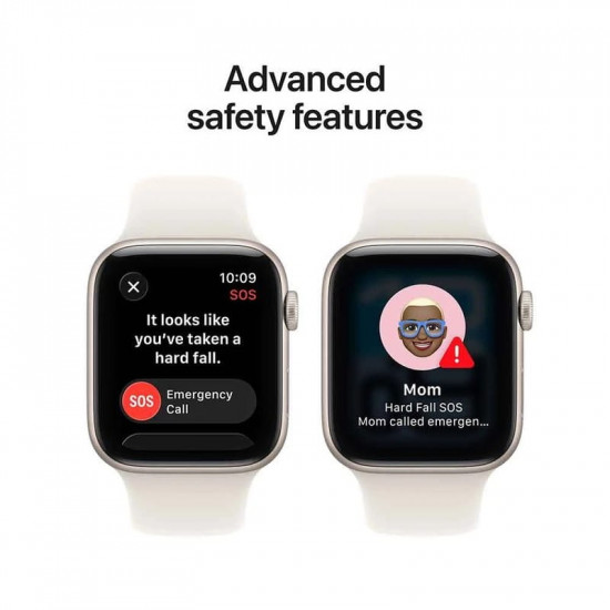 Смарт-годинник Apple Watch SE 3 GPS 44mm Starlight Aluminium Case with Starlight Sport Band - M/L (MEHJ4RK/A)