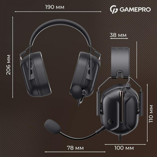 Гарнітура GamePro Genesis Hunter Black (HS1350B)
