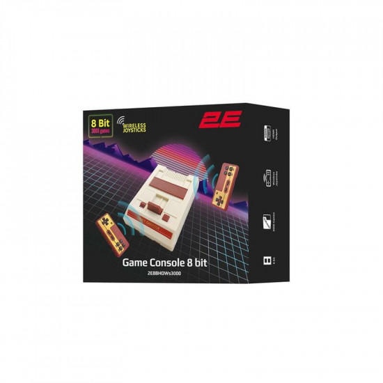 Ігрова консоль 2E 8bit HDMI 2 бездротових геймпада 3000 гри) (2E8BHDWS3000)