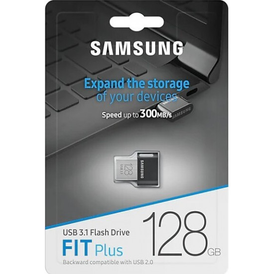 Флеш-накопичувач USB 3.1 128GB Samsung Fit Plus Black (MUF-128AB/APC)