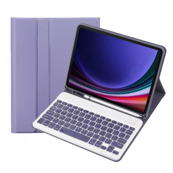 Чохол з бездротовою клавіатурою BeCover для Samsung Galaxy Tab A9 SM-X115 Purple (712360)