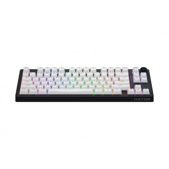 Клавіатура бездротова Hator Skyfall 80 Wireless Black-White (HTK3180UA)