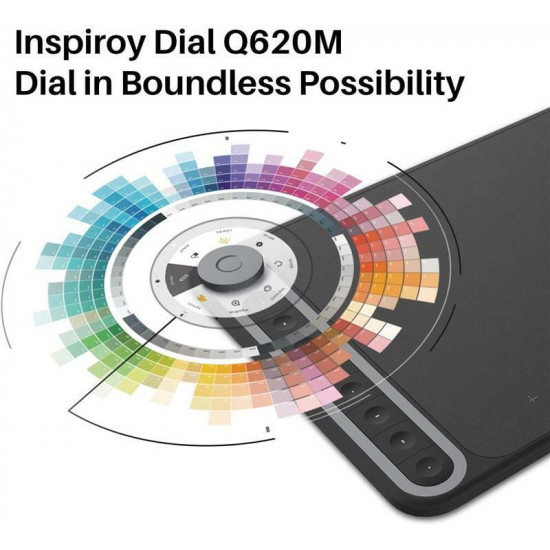 Графічний планшет Huion Inspiroy Dial Q620M + рукавичка