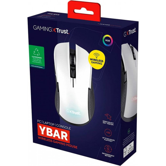 Миша бездротова Trust GXT 923 Ybar White (24889)