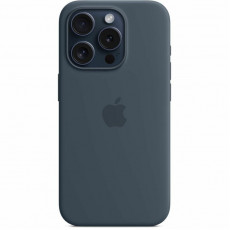Чохол-накладка Apple Silicone Case with MagSafe для Apple iPhone 15 Pro Storm Blue (MT1D3)