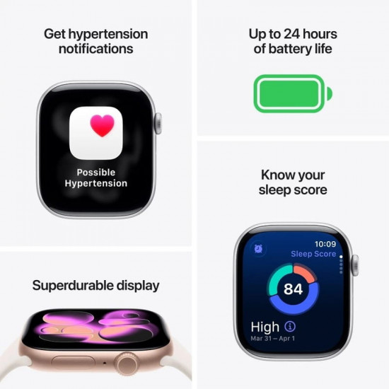 Смарт-годинник Apple Watch Series 11 GPS + Cellular 46mm Space Grey Aluminium Case with Black Sport Band - M/L (MFCA4RK/A)