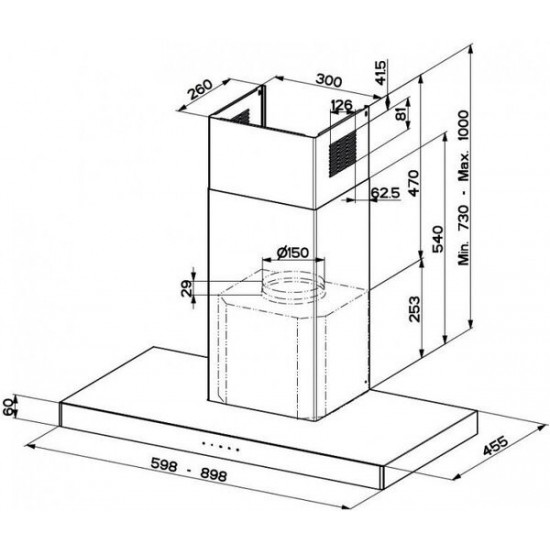 Витяжка Faber Stilo Glass Smart X/V A60