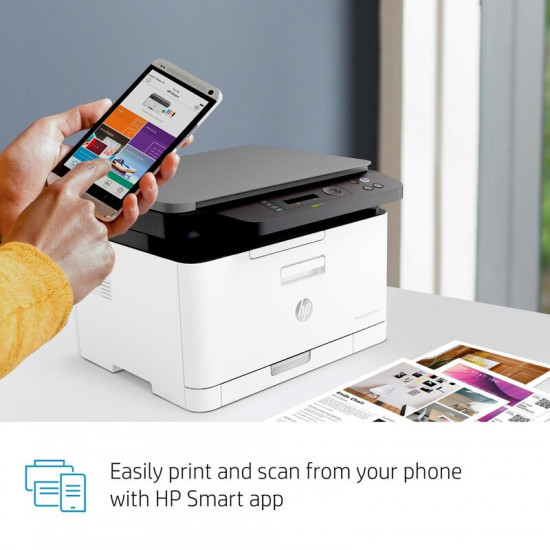 Багатофункціональний пристрій А4 кол. HP Color Laser 178nw з Wi-Fi (4ZB96A)
