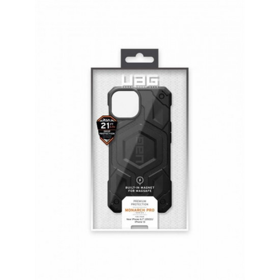 Чохол-накладка Urban Armor Gear Monarch Pro Magsafe для Apple iPhone 14 Black (114028114040)