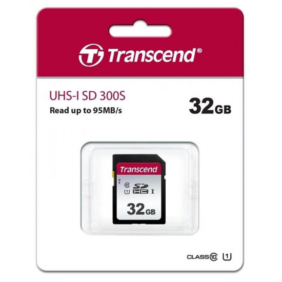 Карта пам`яті SDHC 32GB UHS-I Class 10 Transcend 300S (TS32GSDC300S)