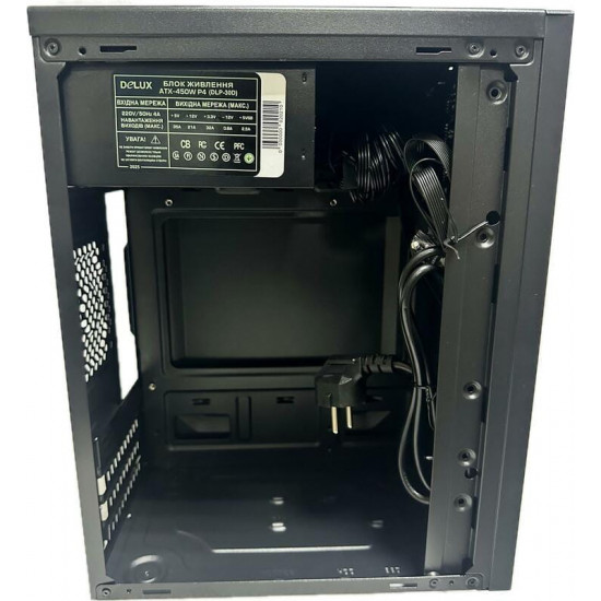 Корпус Delux MK 350 Black 450W 12Fan
