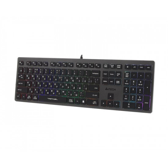 Клавіатура A4Tech Fstyler FX60H Grey Neon backlit
