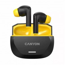 Bluetooth-гарнітура Canyon TWS-7 Hexagon Black/Yellow (CNS-TWS7BY)